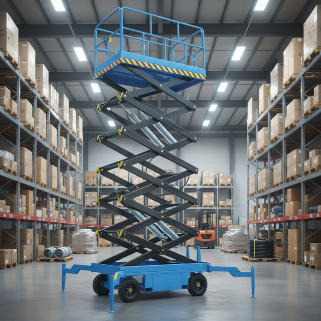 Manufacturer Direct Manufacturer Direct Electric Scissor Lift Platforms 12m Fully Hydraulic System Pump Engine 