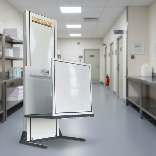 Contemporary Single Commodity Freight Elevator Pumping Station Aluminum Alloy Oudi ODWDT-003 for Hotels Hospitals Villas