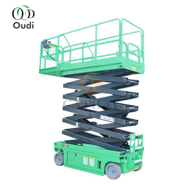 Custom Electric Aerial Work Platform - 6m 300kg Hydraulic Steel Gear Factory