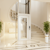 New Mini Modern Panoramic Safety AC Home Elevator Freight Lift Aluminum Profile Contemporary Apartment Villa Hotel Kitchen Use