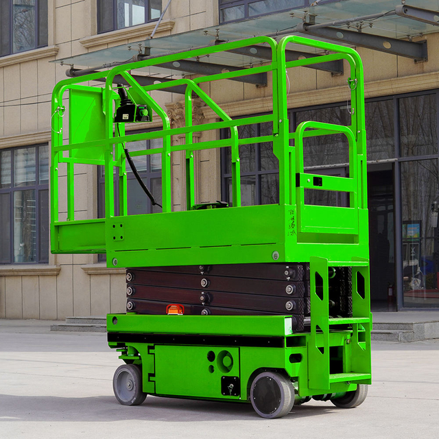 Heavy-Duty Mini Electric Scissor Lift | 450kg Capacity 14m Lift Height | Hydraulic Steel Gear Drive