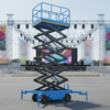 New Heavy-Duty Mini Electric Aerial Work Platform Scissor Lift Wire Rope Sling 500kg Load Capacity 10m/min Lift Speed Steel